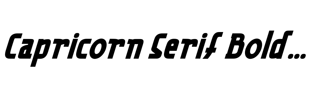 Capricorn Serif Bold Italic